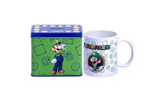 Nintendo - Nintendo Luigi Super Mario Cup Hrnek s kasičkou na mince 9 x 13 x 11 cm - 8029085817251