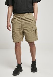Urban Classics - Nylonowe szorty cargo khaki - L
