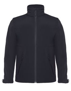BCJK969 - B&C Kids´ Hooded Softshell Jacket Black    11/12 (146/152)