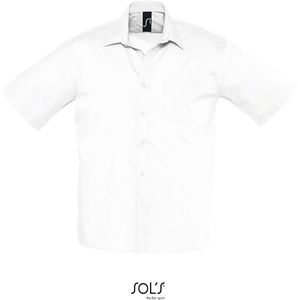 SOLS Pánská košile Mix Poplin s krátkým rukávem 16050 White XXL
