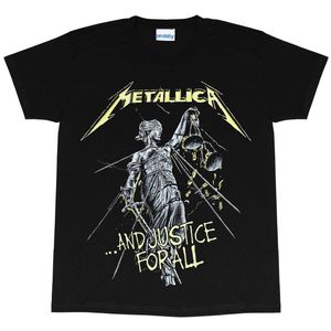 Metallica - Justice For All T-Shirt für Damen PG1312 (L) (Schwarz)