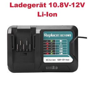Akku Ladegerät Ladestation 10,8V-12V Li-Ion kompatibel mit Makita BL1021B-2 BL1041B-2 BL1020B-2 BL1040B-2 197390-1 197394-3 197396-9 197406-2 632F39-7