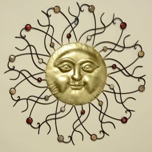 Boltze Wand-Objekt Sonne  Gold Neu