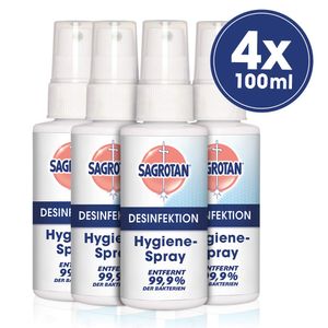 Sagrotan Hygiene Pumpspray, 100 ml, Desinfektion, 4er Pack (4 x 100 ml)