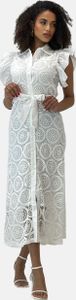 Elara Damen Sommerblumenkleid  8261 White-M