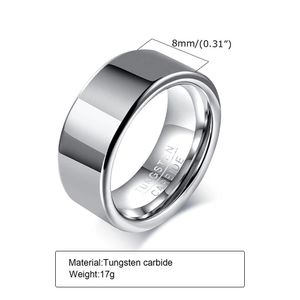 Wolfram Ring: Herren Tungstenring 57 (18.1 mm Ø)
