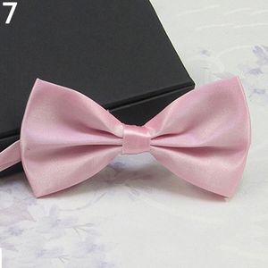Herren Klassische Hochzeit Fliege Krawatte Fliege Neuheit Smoking Mode Verstellbar-Rosa