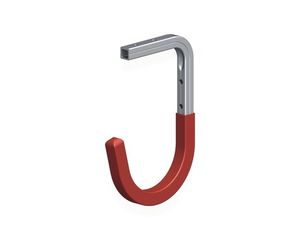 alfer Wand- und Deckenhaken, gummiert 110 x 165 x 90 mm rot gummiert