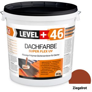 Farba Dachowa Elastyczna 25KG Ceglasta Płynna Folia Dachowa Level Plus 46