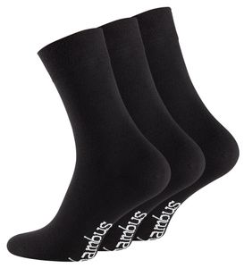 12 Paar Bambus Socken schwarz 43 - 46 Herren Damen antibakteriell reduziert Schweiß  Diabetiker Socken Bambussocken
