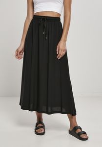 Urban Classics Langer Rock Damen Ladie Viscose Midi Skirt schwarz 5XL Urban Classics Langer Rock Damen Ladie Viscose Midi Skirt schwarz 5XL