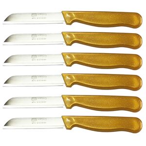 Solingen Messer Allzweckmesser Gold Flitter Obstmesser Küchenmesser Schälmesser, Stückzahl:6 Stück