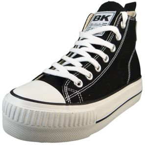 British Knights Kaya MId Leinenschuh Schwarz