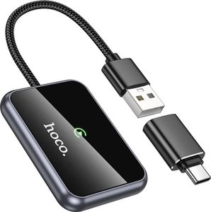 Hoco CarPlay Adapter kabellos USB-A/C Plug & Play schwarz