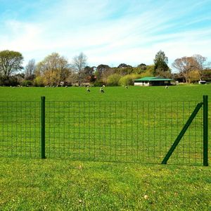 vidaXL Euro Plot oceľový 25 x 1,5 m zelený vidaXL Euro Plot oceľový 25 x 1,5 m zelený