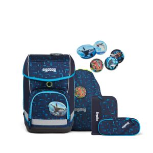 ergobag Školská taška Cubo, sada 5 kusov, 19 litrov Hlbokomorský potápačský medveď