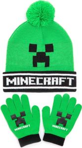 Minecraft - Súprava čiapky a rukavíc NS6583 (jedna veľkosť) (zelená/čierna) Minecraft - Súprava čiapky a rukavíc NS6583 (jedna veľkosť) (zelená/čierna)