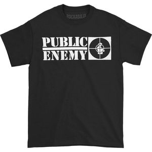 Public Enemy - Tričko pre mužov/dámy Unisex RO8291 (L) (Black)