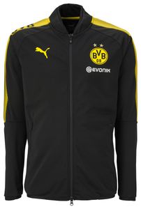 Puma BVB Poly Jacket with Sponsor Herren 751844 02 Borussia Dortmund 2017/2018, Bekleidungsgröße:S