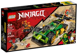 LEGO 71763 NINJAGO Lloyds Rennwagen EVO, Auto-Spielzeug ab 6 Jahren mit Rennauto und Schlangen-Figuren