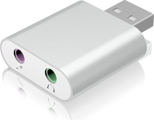 RAIDSONIC ICY BOX USB adaptér na mikrofón a slúchadlá