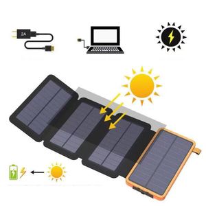 Solar Powerbank 25000 mAh, Wasserdichtes Solar Ladegerät Power Bank für Smartphones, Tablets und mehr