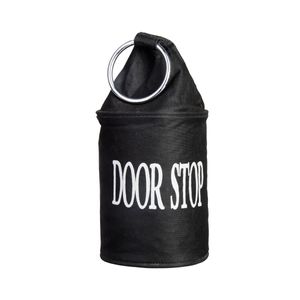 Esschert Design Türstopper Schwarz mit weißem Aufdruck Door Stop