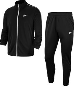 Nike Herren Fussball-Fitness-Trainingsanzug M NSW CE TRK SUIT PK BASIC schwarz, Größe:L