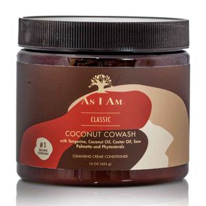 As i am CLASSIC Coconut Cowash Cleansing Cream Conditioner 16oz 454g