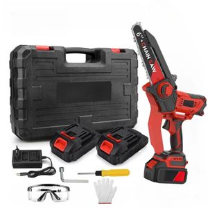 6 Zoll Mini-Kettensäge, kabellos, Kleine elektrische Kettensäge, batteriebetrieben, Mini-Handsäge mit 2 Batterien, Handsägen für Äste, Holzschneiden 6 Zoll Mini-Kettensäge, kabellos, Kleine elektrische Kettensäge, batteriebetrieben, Mini-Handsäge mit 2 Batterien, Handsägen für Äste, Holzschneiden