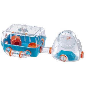 Ferplast Combi 2, Käfig, Hamster, Blau, Transparent, Kunststoff, 795 mm, 295 mm