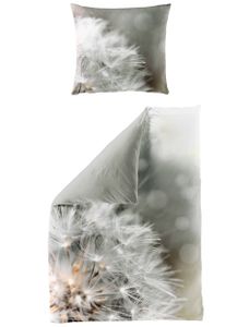 Traumschloss Mako-Satin Digitaldruck Bettwäsche - 5084_04 - reifer Löwenzahn, Pusteblume 135 x 200 cm Digitaldruck, reifer Löwenzahn, Pusteblume