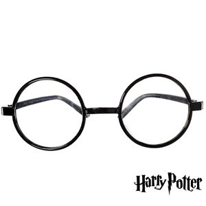 Harry Potter Brille schwarz mit runden Gläsern Kostüm-Zubehör