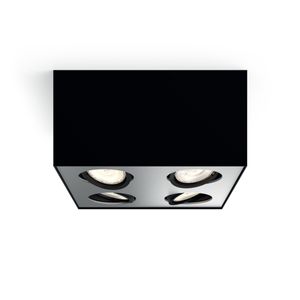 Philips myliving Spot Box Warmglow Dimm-Effekt 4-flammig, schwarz
