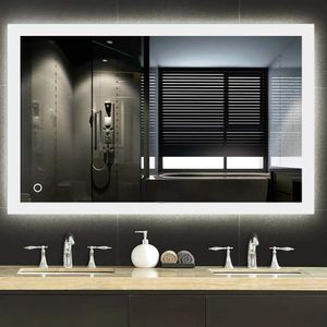 LED Badezimmerspiegel 90x70cm Badspiegel Wandspiegel Lichtspiegel Anti-Beschlag