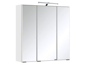 3D-Spiegelschrank Spiegel Badspiegel Badezimmerspiegel Hängeschrank Bad "Cleo I" (weiß, 60 cm)