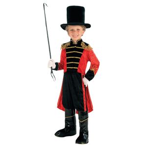 Bristol Novelty Kinder Zirkusdirektor-Kostüm BN1403 (L) (Rot/Schwarz)