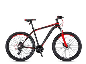 KRON XC-100 Hardtail Aluminium Mountainbike 29 Zoll, 21 Gang Shimano Kettenschaltung mit Scheibenbremse | MTB Erwachsenen- und Jugendfahrrad  - 20' Rahmen - Rot