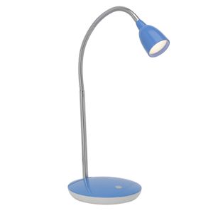 BRILLIANT LED Tischleuchte Anthony | Kunststoff/Metall | eisen/blau | Individuell einstellbar