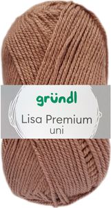 50 Gramm Gründl Lisa Premium Uni 22 Nougat