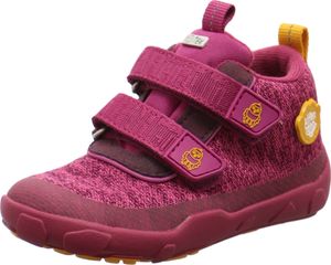 Affenzahn Low Boot Knit Happy Bird Kinderschuhe Mädchen Klettschuh Rot, Schuhgröße:26 EU