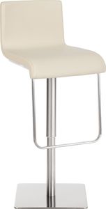 CLP Barhocker Limon Kunstleder höhenverstellbar und 360 Grad drehbar,creme edelstahl CLP Barhocker Limon Kunstleder höhenverstellbar und 360 Grad drehbar,creme edelstahl