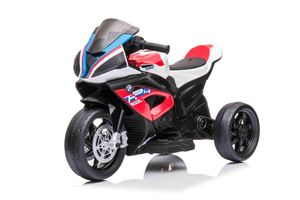 BMW HP4 Kindermotorrad Elektro Dreirad Kinder Polizei Motorrad 12V Rot
