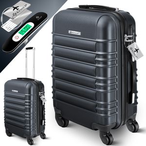 KESSER® Reisekoffer Hartschalen-Koffer Inkl. Kofferwaage + Gepäckanhänger Trolley Gepäck Rollkoffer Zahlenschloss 4 Rollen ABS-Hartschale Teleskopgriff KESSER® Reisekoffer Hartschalen-Koffer Inkl. Kofferwaage + Gepäckanhänger Trolley Gepäck Rollkoffer Zahlenschloss 4 Rollen ABS-Hartschale Teleskopgriff