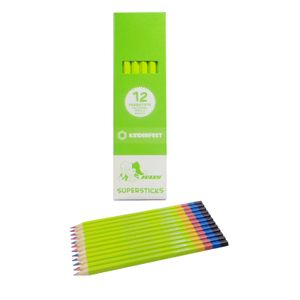 Jolly 3740-0003 Supersticks Rainbow Buntstifte, regenbogenfarben (12er Pack)