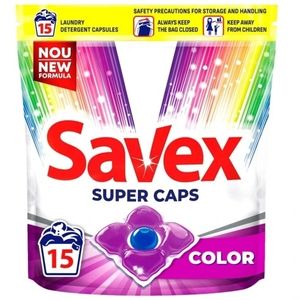 Savex Kapsule pro barevné prádlo, 15 ks