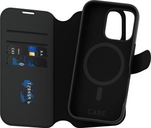 PanzerGlass CARE by ® Feature Case Tango Two-in-One Wallet m. MagSafe iPhone 16 Pro, Cover, Apple, Apple - iPhone 16 Pro, Schwarz