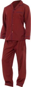 Herren Schlafanzug / Pyjama, Langarm, unifarben N510 (M) (Rot) Herren Schlafanzug / Pyjama, Langarm, unifarben N510 (M) (Rot)