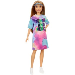 Lalka Barbie Fashionistas w sukience tie dye, lalka do przebierania, lalka modowa
