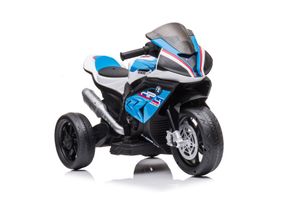 Lean Toys Kinderpolizei Motorrad BMW HP4, 12 Volt, 1 Sitz/e, Batterie: 1x12v4,5ah, 82,5 cm x 42 cm x 54 cm, Höchstgeschwindigkeit: 3-6 km/h
